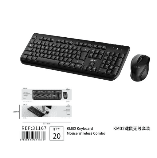 Teclado Inalámbrico + Ratón Inalámbrico