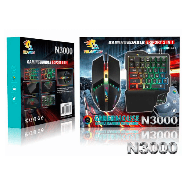Kit Mouse y Teclado Gamer N3000