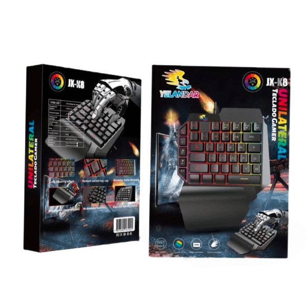 Teclado Gamer JX-K8 Una Mano