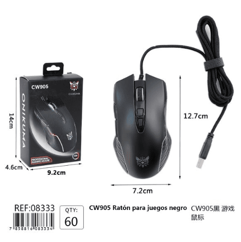 Ratón Gamer con Cable Rosa (A)