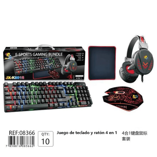 Set Gaming 4 Piezas (x10)
