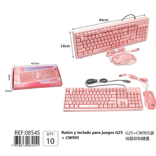 Set Gaming 4 Piezas Gamer (x2)