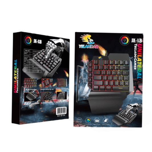 Teclado Gamer JX-K8 Una Mano