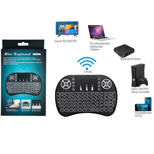 Teclado Smart TV Inalámbrico Iluminado
