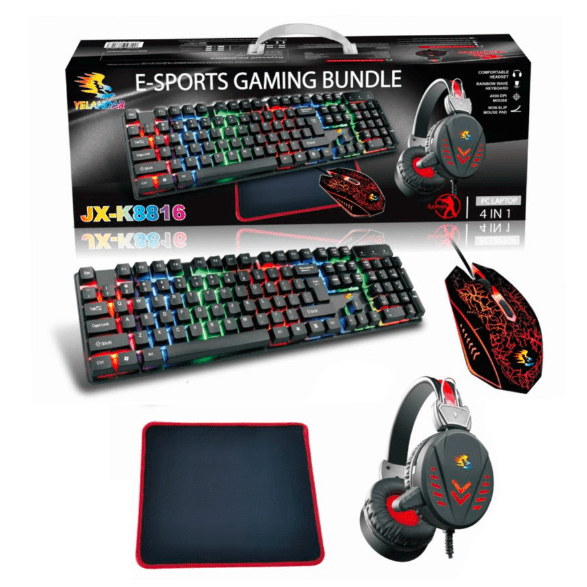 Kit Gamer USB - Mouse, Teclado y Audífono (A)