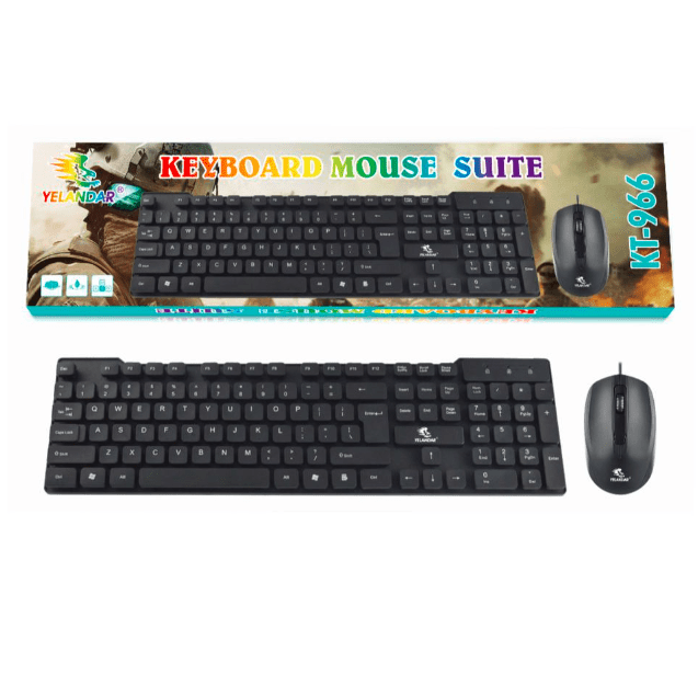 Set Teclado y Mouse USB 2 en 1