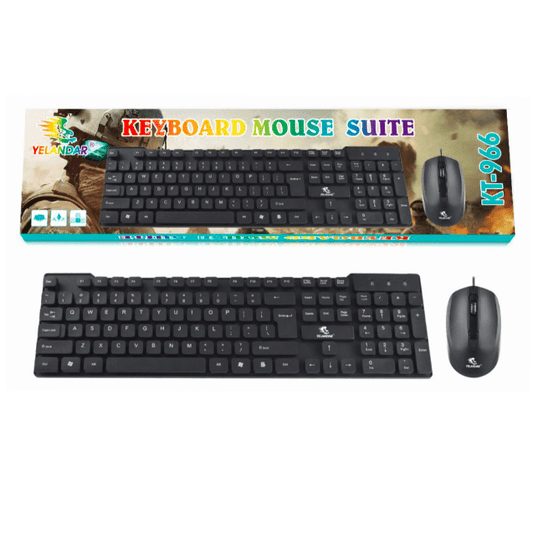 Set Teclado y Mouse USB 2 en 1
