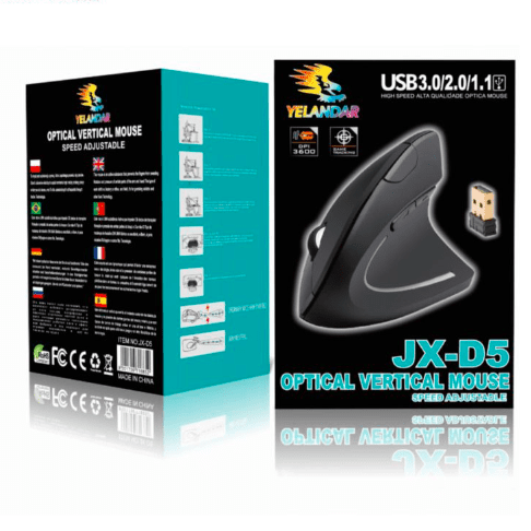 Mouse Vertical Inalámbrico D5