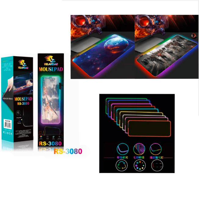 Mousepad RGB Luminoso Grande
