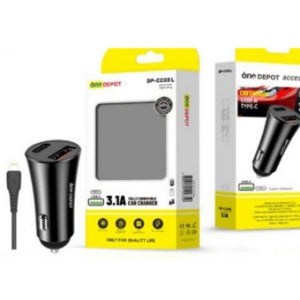 Cargador de Coche Lightning USB 3.1A