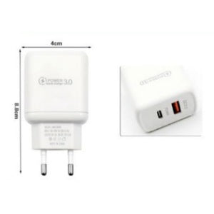 Cargador USB + Type-C